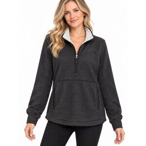 The North Face Women’s Dark Charcoal Half-Zip Sherpa Pullover